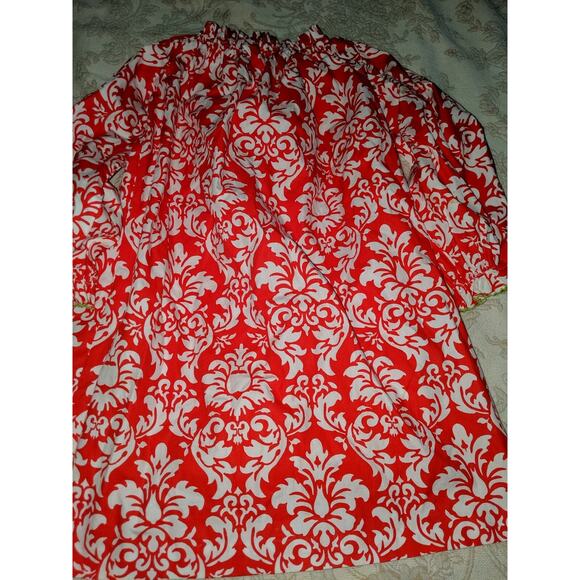 Le Za Me Girls Sz. 4 Red & Green Floral Dress. Beautiful, Classic - Picture 7 of 8